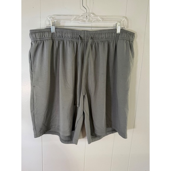 Athletic Works Other - Athletic Works Mesh Shorts Mens 2XL Gray Drawstring Elastic Waist Pockets